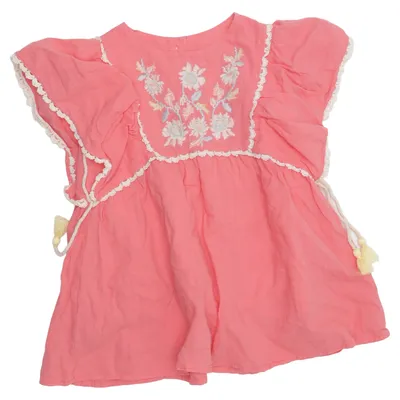 Jurk (Roze) van Louise Misha Katoen, Linnen