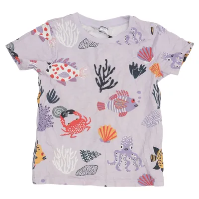 T-shirt (Lila, Flerfärgad) från Lindex Kids Bomull