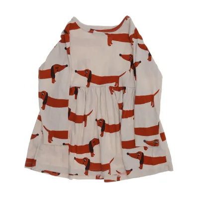 Dress (Beige, Red) from Mini Rodini Organic cotton