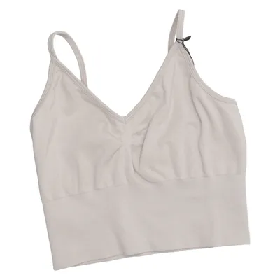 Sports bra (Beige) from Chiquelle Activewear Elastane, Polyamide, Polyester