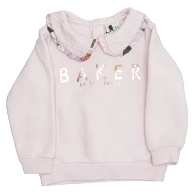 Sweatshirt (Roze) van Baker by Ted Baker Katoen, Elastaan, Metallvezel, Polyester