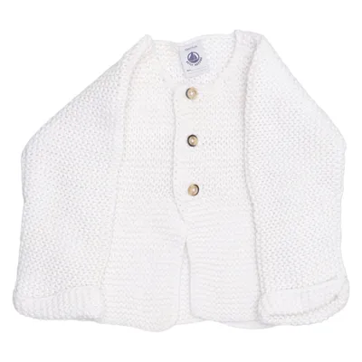 Cardigan (Wit) van Petit Bateau Katoen, Wol