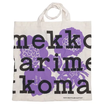 Tygpåse (Beige, Lila, Svart) från Marimekko