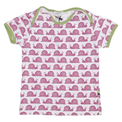 T-shirt (Vit, Rosa, Grön) från Loud + Proud Ekologisk bomull