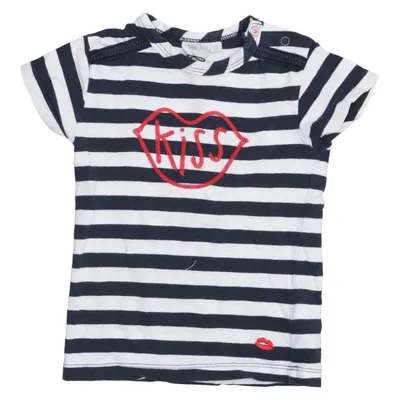 T-shirt (Blue, White, Red) from Feetje Cotton, Elastane