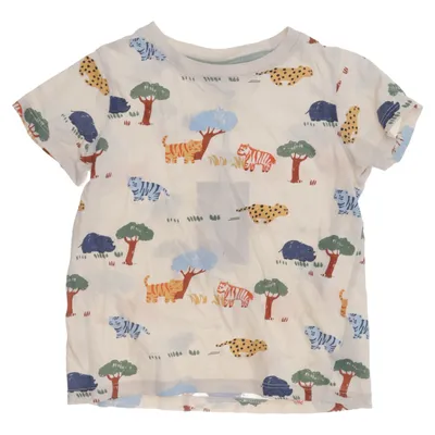 T-shirt (Beige, Multicolored) from H&M Cotton