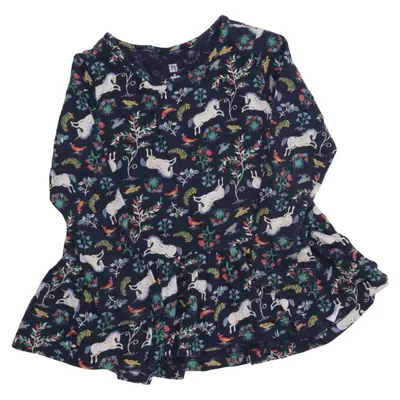 Dress (Blue, Multicolored) from BabyGap Cotton