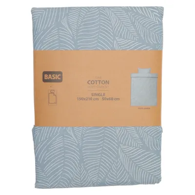 Bäddset (Blå, Vit) från Jysk Bomull