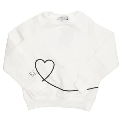 Collegetröja (Vit) från Hayana Bomull, Elastan