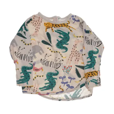 Långärmad t-shirt (Vit, Flerfärgad) från Lindex Baby Bomull