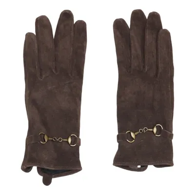 Läderhandskar (Brun) från Åhléns Skinn, Polyester