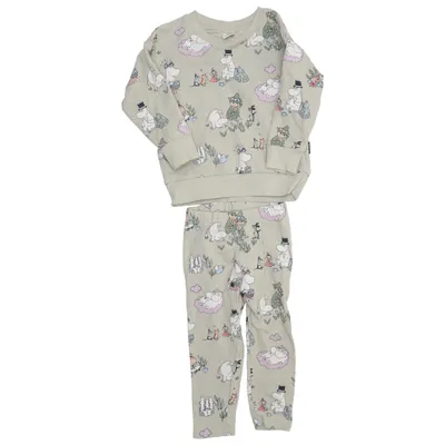 Mjukisset (Beige, Flerfärgad) från Moomin Bomull, Elastan