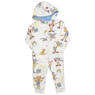 Mjukisset (Vit, Flerfärgad) från Adidas Mini Rodini Ekologisk bomull, Polyester