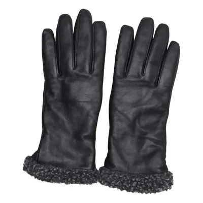 Gants en cuir (Noir, Gris) de Handskmakaren Cuir, Polyester