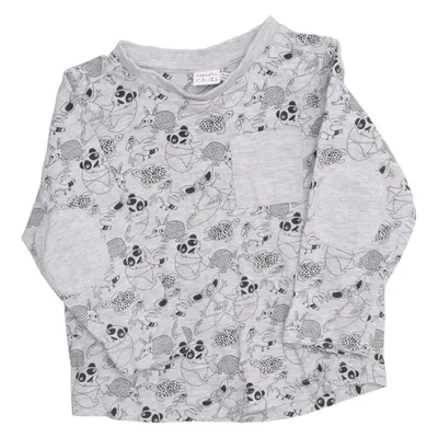 Langarmshirt (Grau) von Mini Club Baumwolle, Elasthan, Viskose