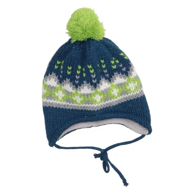Bobble hat (Blue, Multicolored) from Pusblu Acrylic, Polyester