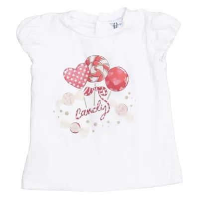 T-shirt (Blanc, Rouge) de Mayoral Coton, Élasthane