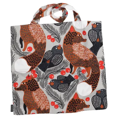 Canvas bag (Gray, Multicolored) from Marimekko