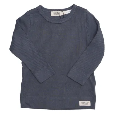 T-shirt à manches longues (Bleu) de MarMar Copenhagen Élasthane, Modal, Coton biologique