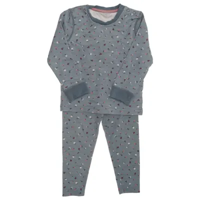 Set (Flerfärgad, Grön) från Polarn O. Pyret Bomull, Merinoull, Polyamid