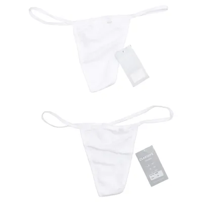 Thongs (White) from Claesen's Cotton, Elastane