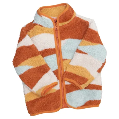 Fleecejakke (Brun, Beige, Grøn) fra Minimarket Polyester