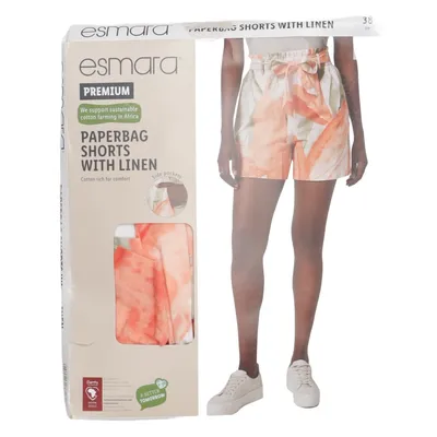 Short (Blanc, Orange, Vert) de Esmara Coton, Lin