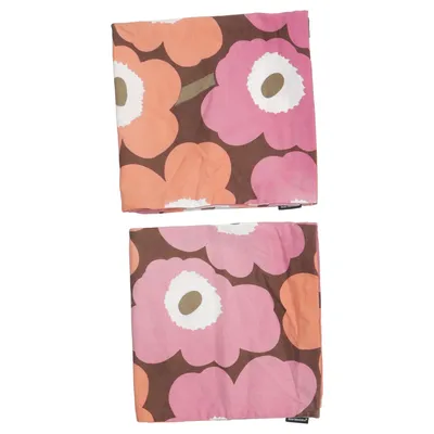 Housse de coussin (Rose, Marron, Multicolore) de Marimekko Coton