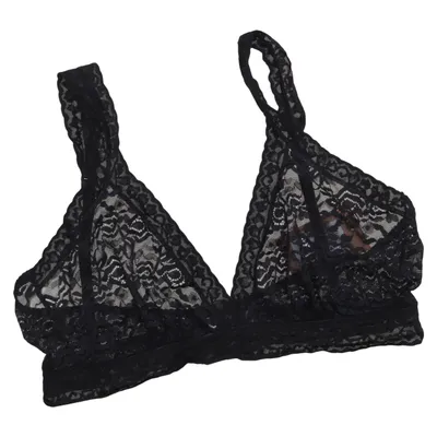 Bralette (Black) from Lace Laboratory Elastane, Polyamide