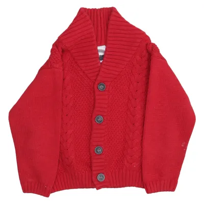 Cardigan (Rouge) de Mini Conf Coton, Laine