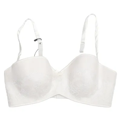 Bra (White) from Hunkemöller Elastane, Polyamide, Polyester