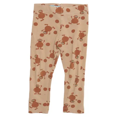 Leggings (Brun, Flerfärgad) från Babblarna x KappAhl Bomull, Elastan