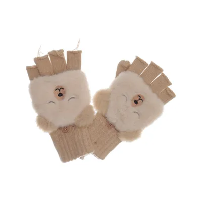Fingerless gloves (Beige) from Zara