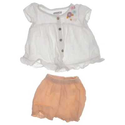 Set (Vit, Rosa) från Baby Baby Bomull