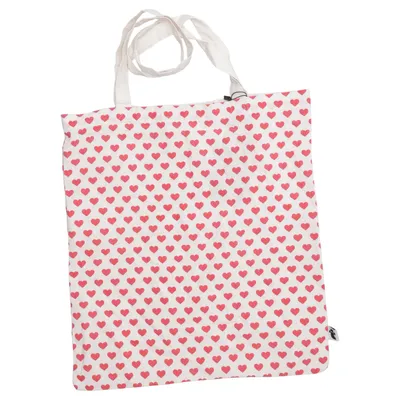 Sac en toile (Blanc, Rouge) de Tinycottons Coton