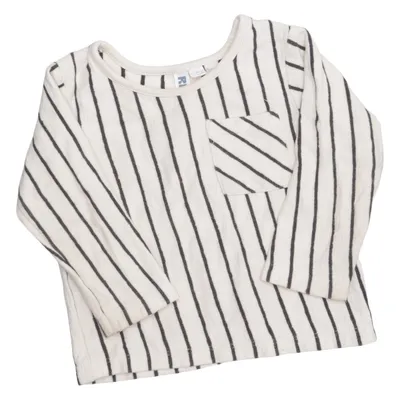 T-shirt à manches longues (Blanc, Noir) de Rikiki Coton