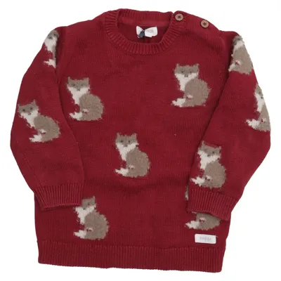 Sweater (Rød, Brun) fra Newbie by KappAhl Bomuld, Polyester