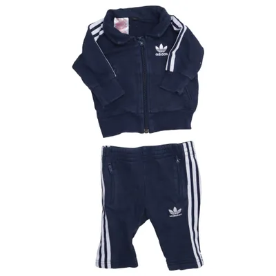 Träningsställ (Blå, Vit) från Adidas Originals Bomull