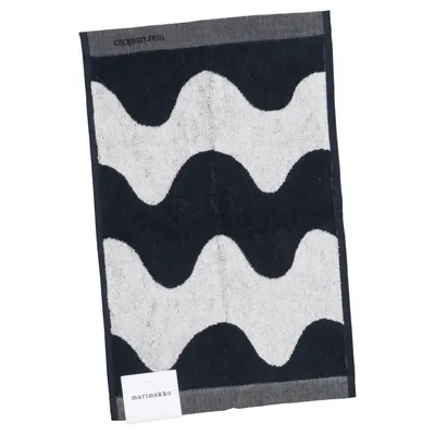 Towel (Black, Gray) from Marimekko Cotton