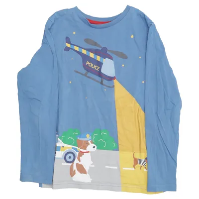 Long sleeve T-shirt (Blue, Multicolored) from Mini Boden Cotton