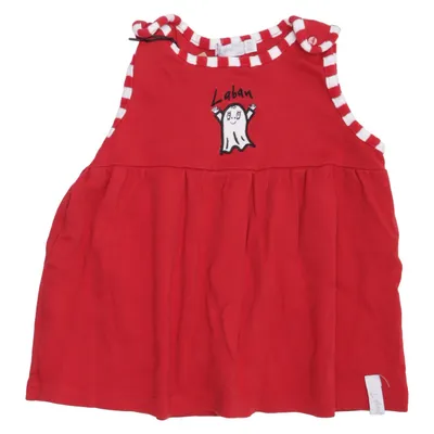 Klänning (Röd, Vit) från Laban Bomull