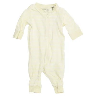 Sparkdräkt (Gul, Vit) från Lindex Baby Bomull