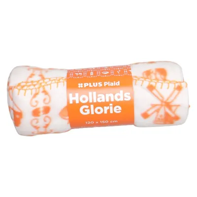 Blanket (White, Orange) from Plus Recycled polyester