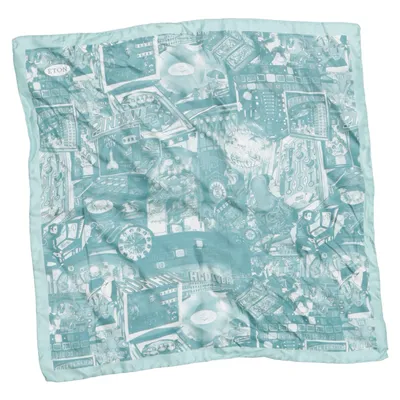 Einstecktuch (Blau) von Eton Seide