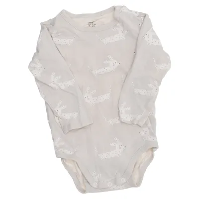 Body (Beige, Vit) från Lindex Baby Bomull, Elastan