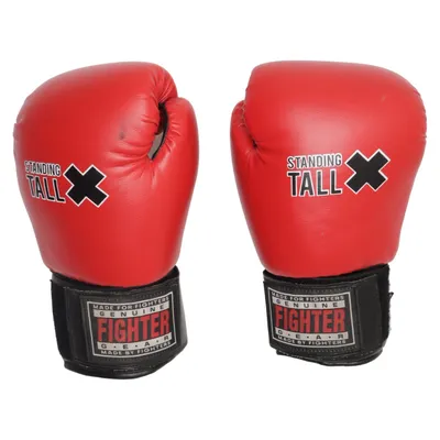Bokshandschoenen (Rood, Zwart) van Fighter