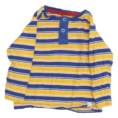 Henley shirt (Blue, Yellow, White) from Kuniboo Cotton