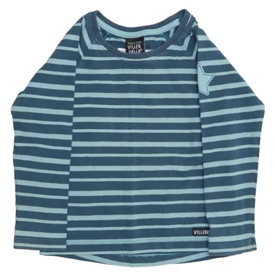 Langarmshirt (Blau) von Villervalla Baumwolle, Elasthan