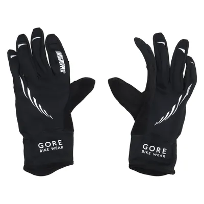 Reithandschuhe (Schwarz) von Gore Bike Wear Baumwolle, Elasthan, Polyamid, Polyester, Polyurethan