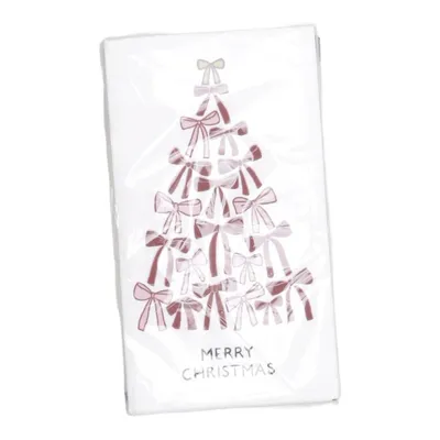 Serviet (Hvid, Flerfarvet) fra Merry Christmas